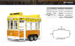 Carrito de Comida Móvil Eléctrico de Cuatro Ruedas de Alta Calidad con Refrigerador, Parrilla, Freidora, Servicio de Venta de Comida Callejera y Pequeño - Product Image 3