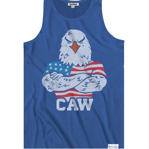 Muestra tu patriotismo con esta elegante camiseta sin mangas para hombre con el símbolo estadounidense, diseños llamativos de EE. UU., tejida en 100% algodón de secado rápido. - Product Image 6