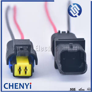 2Pin Connector Automotive konektor otomotif lampu gantung soket untuk Untuk Sigma FCI CON-391 sinyal belok steker dengan kawat - Product Image 5