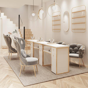 Sillón Creativo de Moda para Salón de Belleza, Silla de Salón, Muebles de Cuero Suave y Terciopelo, Sillón de Descanso - Product Image 3