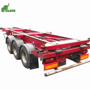 Tri Axels 20ft 40ft Châssis de transport de conteneurs, Remorque squelette, Semi-remorque squelette - Product Image 6