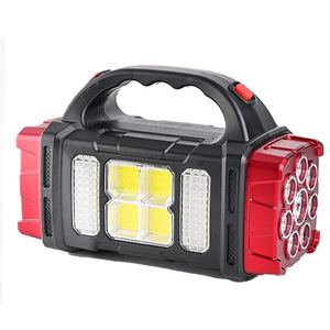 ไฟฉายพกพาพลังงานแสงอาทิตย์ 2400mAh ชาร์จซ้ำได้ ไฟ LED สำหรับตั้งแคมป์กลางแจ้ง ไฟฉุกเฉิน พร้อมพอร์ต USB - Product Image 3