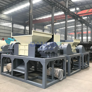 Metal Plastic Scrap Iron Shredder Double Shaft Rubber Metal <b>Tire</b> Crusher Garbage Crusher <b>Machine</b> - Product Image 2