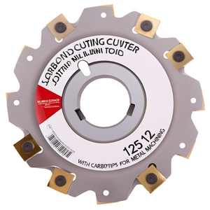 Outil de fraisage à plaquettes de coupe et de rainurage 125 12 avec pointes en carbure pour l'usinage des métaux - Product Image 2