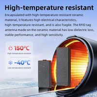 Étiquette RFID UHF en céramique de petite taille WYUAN 860-960 MHz, résistante aux métaux et aux hautes températures, pour le suivi des actifs
