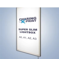 Panneau d'affichage de menu en aluminium avec éclairage LED rétroéclairé, boîte lumineuse publicitaire magnétique, étanche, forme personnalisable, économie d'énergie