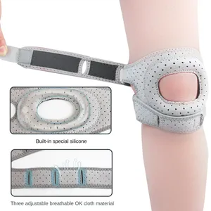 Genouillère de sport professionnelle avec sangle rotulienne, polyvalente pour diverses activités, avec éponge anti-collision et boucle réglable - Product Image 2