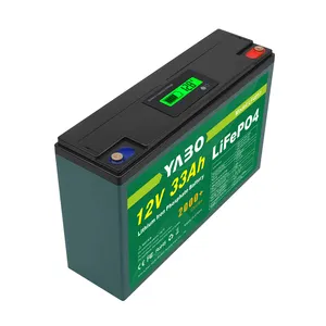 New Energy Supplier High Performance 12v 33Ah Discharge Current 15A Lifepo4 Battery With Prominent Capacity