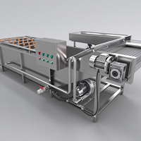 Volautomatische Geïntegreerde Fruit En Groente Wassen, Schillen, Drogen Productielijn Machine