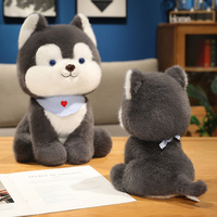 Décoration de chambre peluche Husky vente en gros mignon peluche conception personnalisée chien peluche animal en peluche