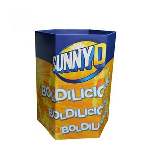 Espositore di vendita al dettaglio moderno eco-friendly stand Flat Pack cassonetti in cartone ondulato per farmacia pubblicità promozionale - Product Image 2