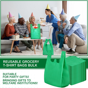 Bolsa de Compras Personalizada, Compostable, Biodegradable, de PLA y PBAT, Tipo Camiseta, para Supermercado, con Logotipo - Product Image 3