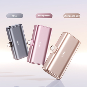 Portable 22.5W Fast-charging Small Mini Emergency Power Bank 5000mAh With Built-in Cable for <b>Travel</b> - Product Image 4