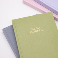 Carnet de notes A5 personnalisé avec couverture en lin, journal en cuir, agenda relié