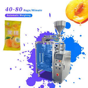 Máquina Automática para Envasar Mermelada de Durazno Amarillo, Equipo Vertical de Llenado y Sellado de Sobres para Envasado de Salsas de Frutas y Alimentos Líquidos - Product Image 1