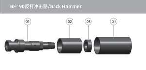 مطرقة هيدروليكية لتكسير الحجارة BH 190، مطرقة خلفية DTH للحجارة الكبيرة والصلبة - Product Image 4