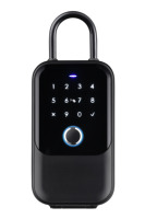 Caja de Seguridad Inteligente Tuya BLE con Llave, IP65 Impermeable, Huella Dactilar, Contraseña, Desbloqueo Remoto por App, Caja de Seguridad para Llaves para Propietarios de Apartamentos y Propiedades Inmobiliarias