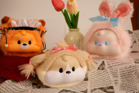 Molynk UNIGO Porte-clés en peluche souple à remontée lente, en PU, mignon, anti-stress, unisexe, cadeau pour amis