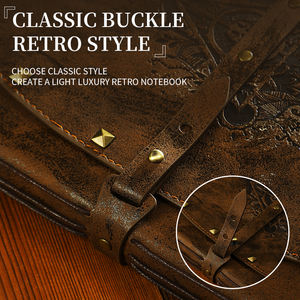 뜨거운 판매 하이 퀄리티 사용자 정의 복고풍 노트북 150 페이지 A5 해리를 위한 가죽 메모장 - Product Image 3