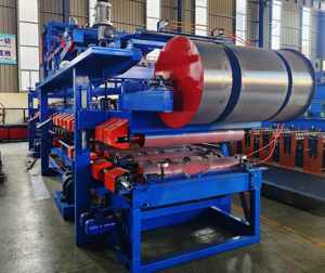 آلة أوتوماتيكية متعددة الأغراض لصنع الألواح الساندويتش، آلة ألواح ساندويتش ثنائية الوظيفة للبوليسترين المتمدد والصوف الصخري - Product Image 5