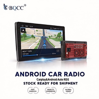 Autoradio BQCC 9 pouces double DIN avec Carplay, Android Auto, écran tactile, FM, BT, USB, AUX-in, aide au recul HD, lecteur multimédia pour véhicule