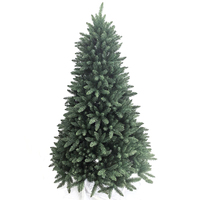 Hochwertiger Luxus-Kunstweihnachtsbaum, 120-300 cm, individuell anpassbar, für den Außenbereich, Weihnachtsdekoration, PE- und PVC-Mischung, stehend, faltbar