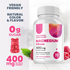 Etrun nhãn hiệu riêng magiê Glycinate Citrate Gummies đường thấp sức mạnh cao tự nhiên làm dịu Thúc đẩy sức khỏe giấc ngủ hỗ trợ - Product Image 2