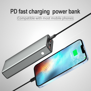 Custom High Capacity PD 22.5W 20000mAh Aluminum Power Bank with Double USB & Type-<b>C</b> Ports Digital Display Fast <b>Charge</b> - Product Image 4