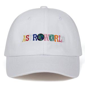 Cappellino da Baseball in Cotone <span class=keywords><strong>Astroworld</strong></span> di Alta Qualità, Stile Hip Hop, Design a Righe con Lettere, Unisex, Sportivo - Product Image 2