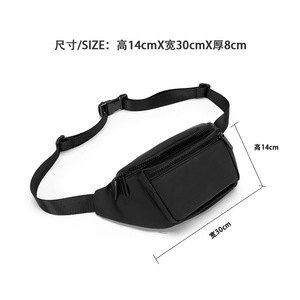 Wasserdichte Kleine Umhängetasche Herren Diagonale Hüfttasche Schwarz Fabrikpreis Herren Cross-Border und Rucksäcke Modische Taschen CN;GUA - Product Image 6