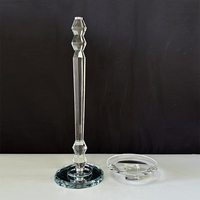 97cm Hauteur Cristal Fleur Stand Lustre De Table De Mariage Centre De Table MH-Z0482