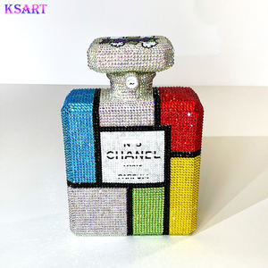 Modèle <span class=keywords><strong>de</strong></span> flacon <span class=keywords><strong>de</strong></span> parfum fait main en DIY, sculpture avec diamants incrustés, en <span class=keywords><strong>fibre</strong></span> <span class=keywords><strong>de</strong></span> <span class=keywords><strong>verre</strong></span> et résine, artisanat décoratif, <span class=keywords><strong>motif</strong></span> - Product Image 5