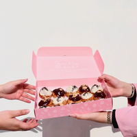 Boîtes de pâtisserie personnalisées en gros, écologiques, bon marché, pour beignets, brownies, sushis, pâtisseries, biscuits, en-cas, gâteaux au chocolat, emballages pour la restauration rapide