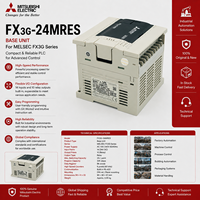 FX3G-24MR/ES pour unité CPU PLC MELSEF, 2414 entrées, 10 sorties relais, alimentation CA, contrôle industriel, programmation PLC