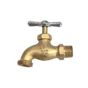 Robinet d'eau extérieur personnalisé, type arrêt standard, à ouverture lente, en laiton poli, corps moulé au sable, norme chinoise - Product Image 4