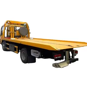 Sử Dụng Màu Vàng Tow Truck Phá Hủy Xe Tải Để Bán