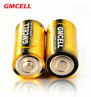 Pile alcaline GMCELL 1,5 V format C LR14 AM2 à décharge plate stable, anti-fuite, vente en gros pour lampe torche et radio