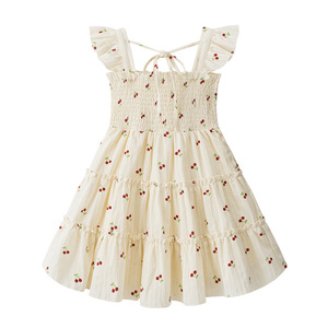 Vestido de Verano Moderno y Sencillo para Niñas, Vestido Infantil con Estampado Floral Fresco, Personalización al por Mayor - Product Image 1