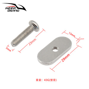 Keep Diving Kayak <b>T</b>-<b>Bolt</b> Stainless Steel M5 Track Mounting Hardware Accessory for Fishing Canoe Kayak - Product Image 5