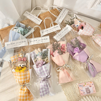 Venta al por mayor de animales de peluche decorativos personalizados de peluche de oso de peluche ramo de mujeres Día DE LA MADRE regalo del Día de San Valentín