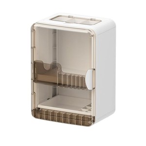 Cosmetic Storage <b>Box</b> With Drawers Desktop <b>Makeup</b> Organizer White Large Capacity Skincare Storage Cabinet - Product Image 4