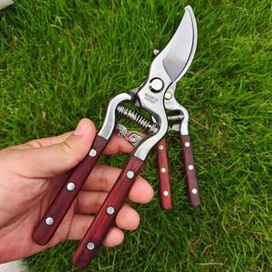 Sécateur de taille Mactek avec poignée en bois de rose et lame en acier inoxydable 20-30 mm pour l'élagage des arbres fruitiers et des jardins - Product Image 2