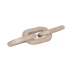 Figurina a catena in travertino, oggetto decorativo per casa, ufficio, soggiorno, mensola, tavolino da caffè - Product Image 6