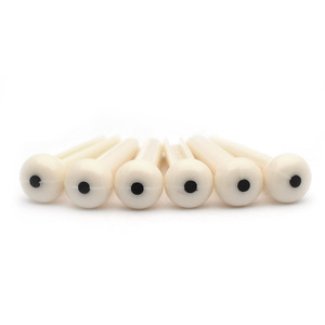 Pinceaux <span class=keywords><strong>de</strong></span> pont en plastique durables pour guitare acoustique, chevilles et supports <span class=keywords><strong>de</strong></span> cordes, blanc et noir, accessoires d'instruments <span class=keywords><strong>de</strong></span> musique - Product Image 1