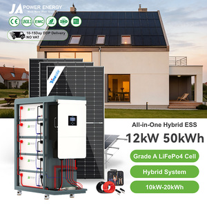 Système solaire hybride tout-en-un JApower 12 kW 50 kWh avec batterie lithium 50 kWh et onduleur Deye pour villa et usage commercial - Product Image 1