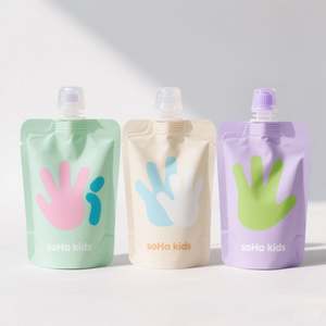 90mL 100ml 150ml Bolsa de embalaje de cosméticos brillante portátil Bolsa de recarga de bolsa de boquilla de loción corporal - Product Image 2