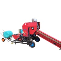 Mini Enfardelleuse-Rouleuse pour ensilage de luzerne et de maïs, Prix usine, Machine d'emballage pour ensilage d'herbe