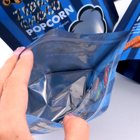 Sacs à fermeture éclair en mylar en feuille d'aluminium imprimés avec logo personnalisé Pochette debout en plastique laminé refermable pour emballage alimentaire
