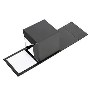 Toptan özel karton küçük siyah kağıt kutuları hediye kutusu