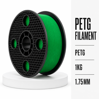 Filament PETG 3D 1,75 mm 1 kg pour imprimantes FDM, prototypes, outils, pièces durables avec température d'impression de 200-240°C pour imprimantes Bambu